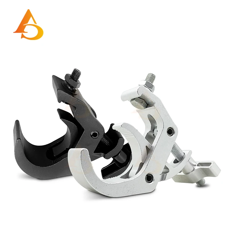 Gancio per luci da palco in alluminio nero Ganci per fascio par LED Morsetto per appendere club DJ Attrezzatura professionale per DJ da discoteca Gancio per luce a testa mobile