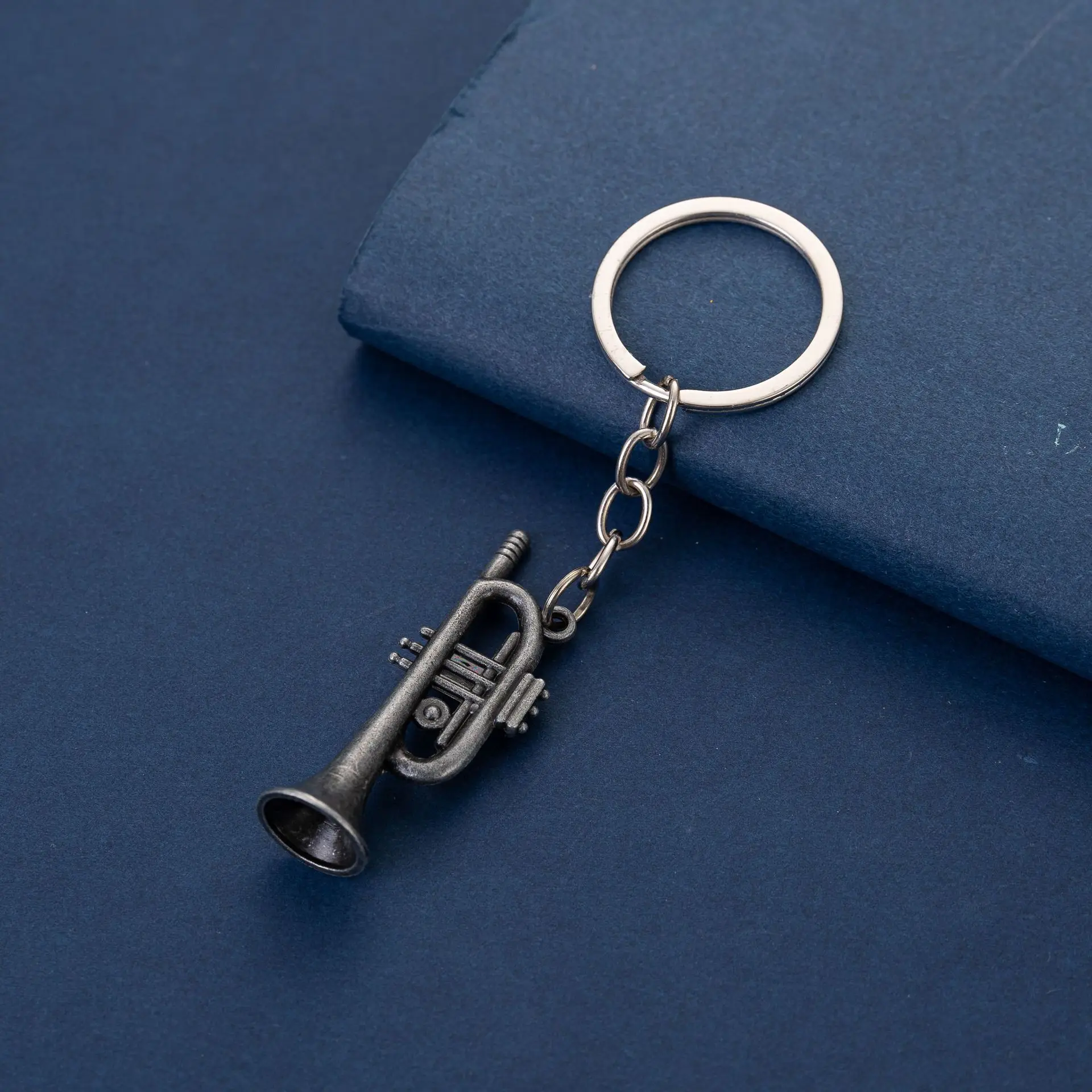 New Fashion Mini Small Musical Key Chain Car For Women's Men's Metal Waist Keychain Best Gift Key Ring Music Jewelry Gifts K5322 image 6
