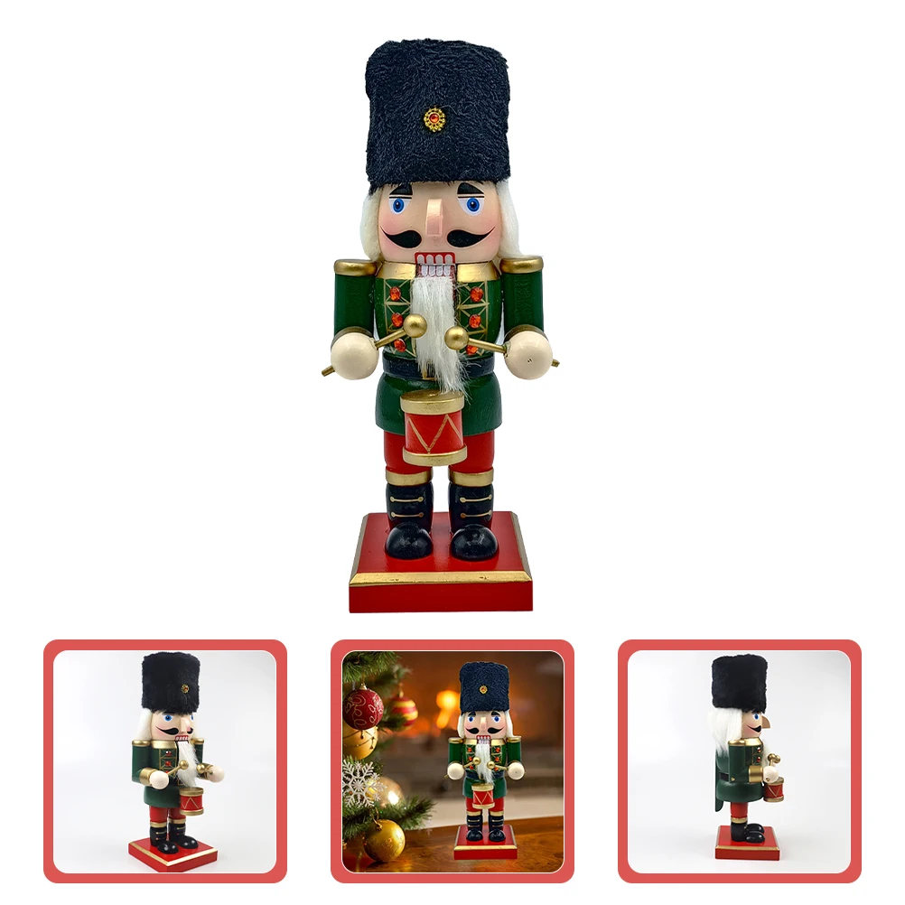 

Christmas Nutcracker Decor Wooden King Soldier Figure for Living Room Bedroom Shelf Table Decor Xmas Gift Home Holiday