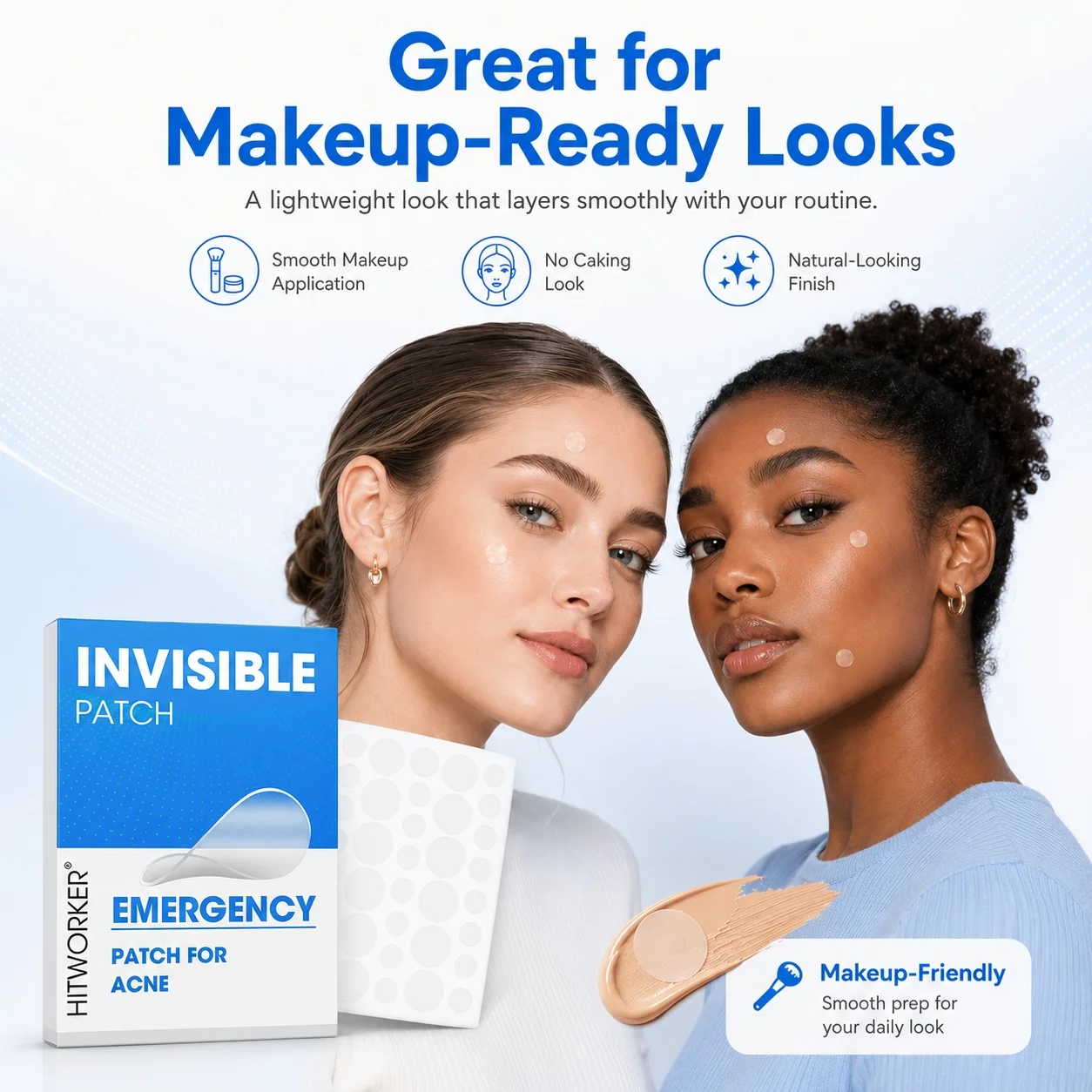 Hydrocolloid Acne Patches (240/960 patches per pack) – Invisible, high-quality acne patches containing salicylic acid and - view 3
