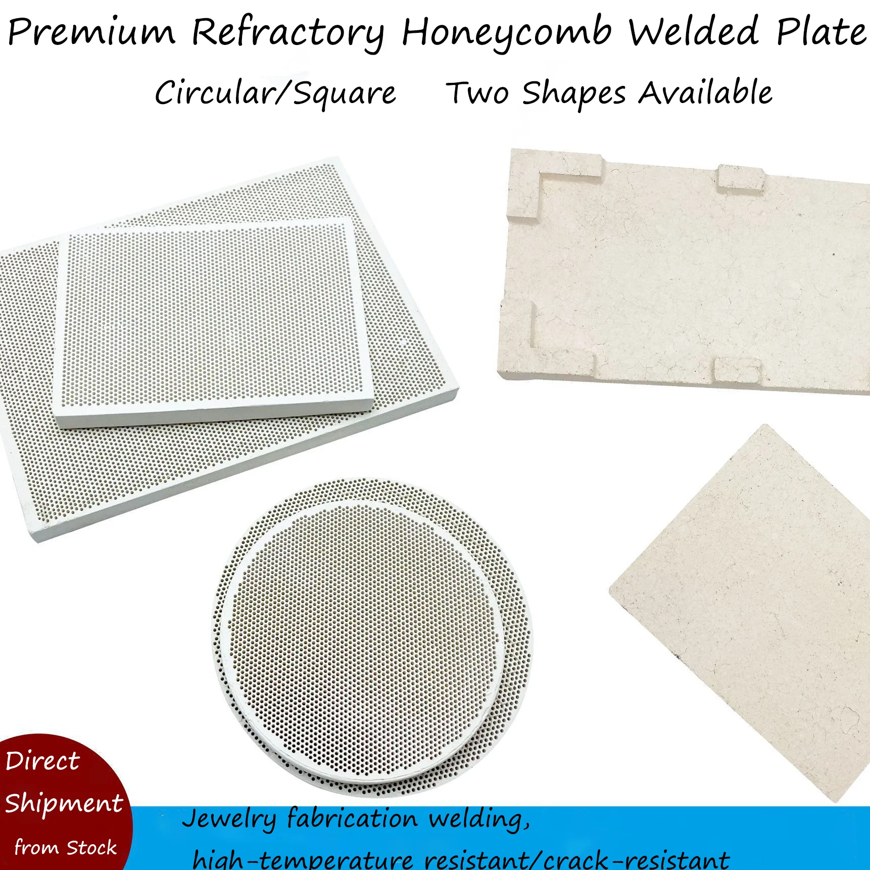 

High Temperature Resistant Welding Plate Honeycomb Ceramic Board Welding for Gold Silver Melting Jewelry Making