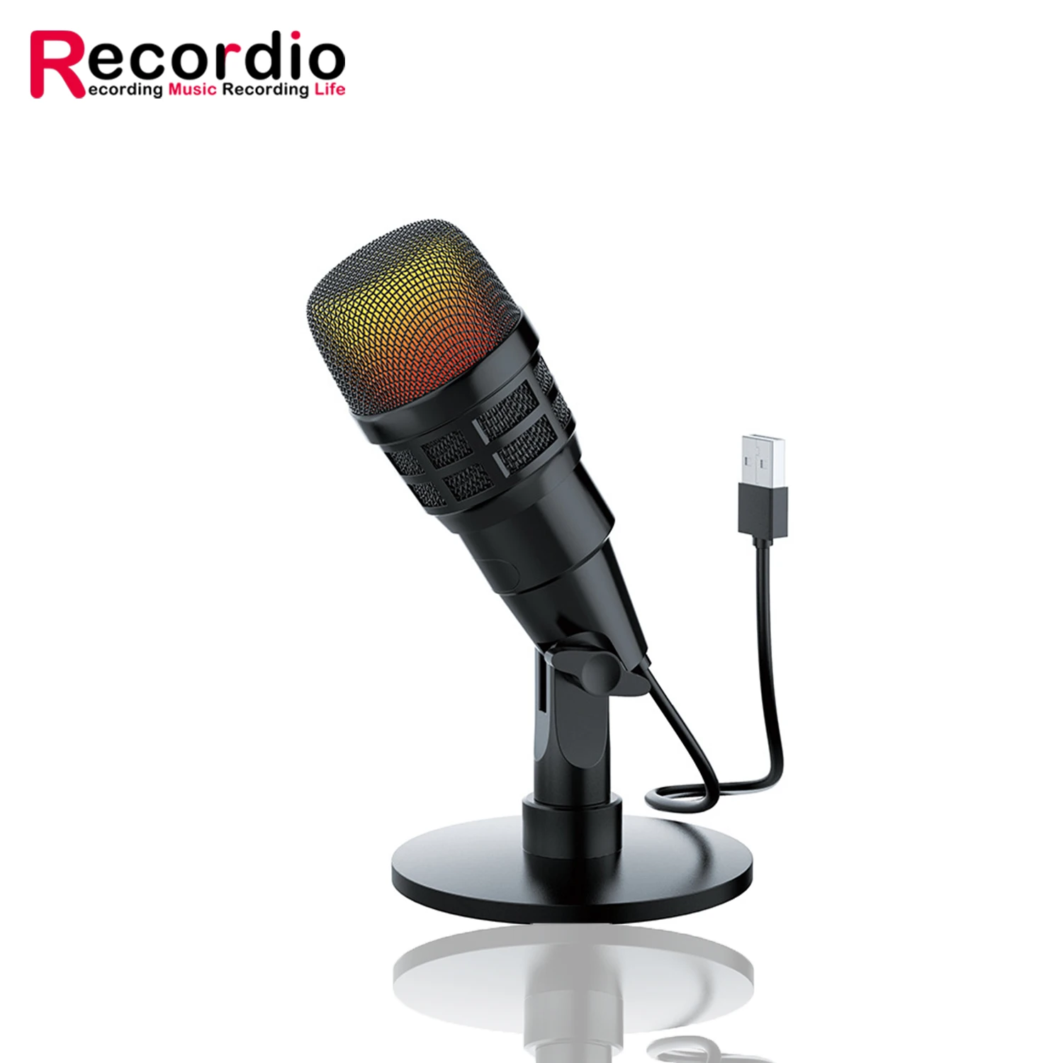 

GAM-V3Pro Gaming Microphone Computer Live Broadcast Noise Reduction Recording E-sports RGB Capacitor USB Microphone