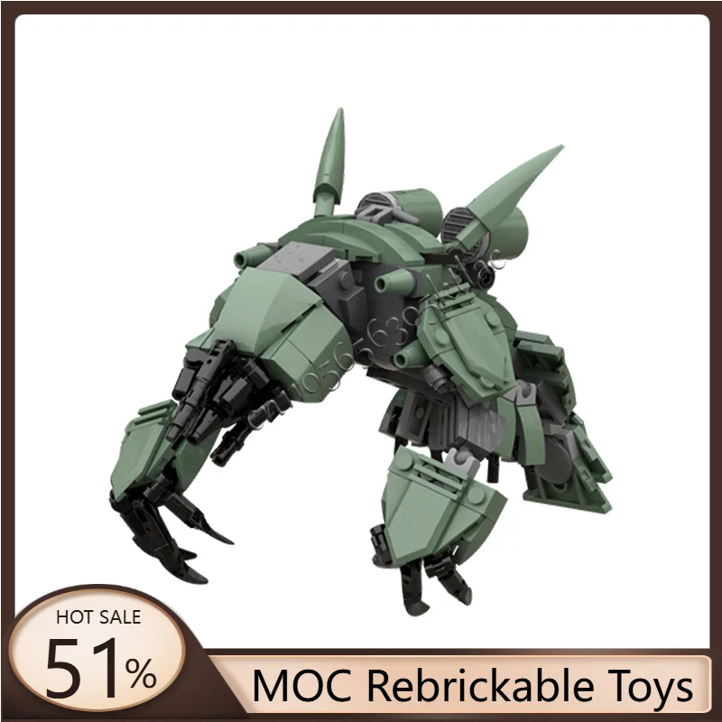 

Новый 306 шт. MOC High Cool Tech Механический зеленый боевой робот Пользовательские головоломки Технический DIY Креативная сборка Игрушки Подарки для детей