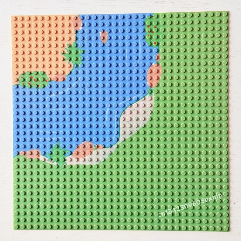 1 Stück 32x32 Grundplatte Kompatibel mit 3811 Klassische MOC Bausteine Teile Dschungel Wald Ozean Basisplatte Zubehör Kinderspielzeug