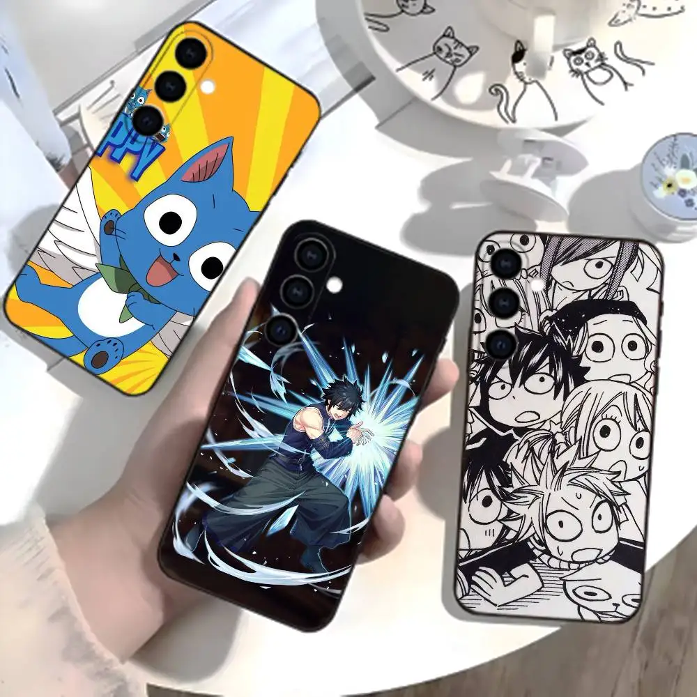 ANIME F-FAIRY TAIL Phone Case For Samsung Galaxy A73,21,22,32,71,53,52,51,80,5G Soft Black Cover