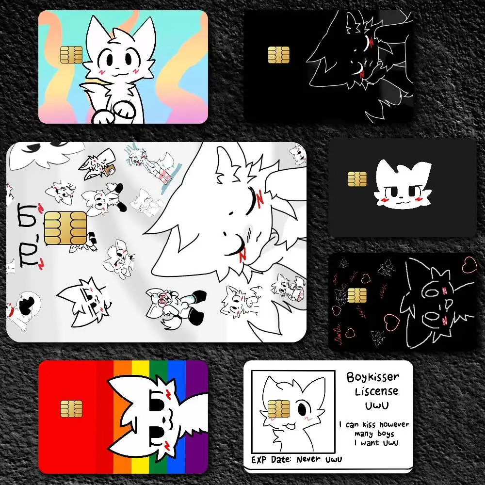 Cute  B-Boykisser Credit Card Skin Stickers for Bank Card Bus Metro Card Sticker Waterproof Gift