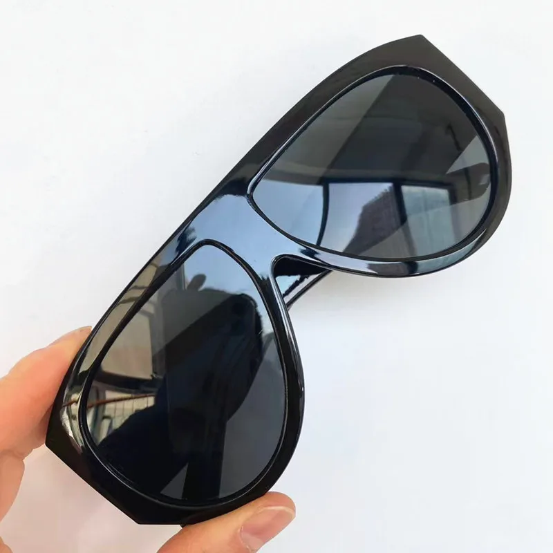 Modische Unisex-Sonnenbrille mit Froschspiegel, UV-Schutz, Übergroßer Rahmen, Breite Bügel, Sonnenbrille Google – Detail 5
