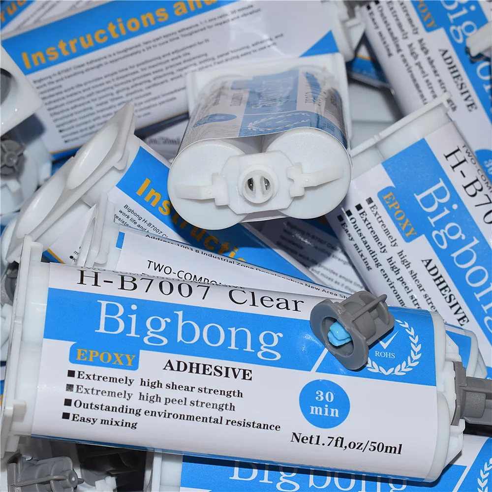 1/2/5/10/20 шт. Прозрачный эпоксидный клей 50 мл, сильный AB-клей, прозрачные конструкционные клеи 1:1 для клеевых пистолетов 50 мл 1:1