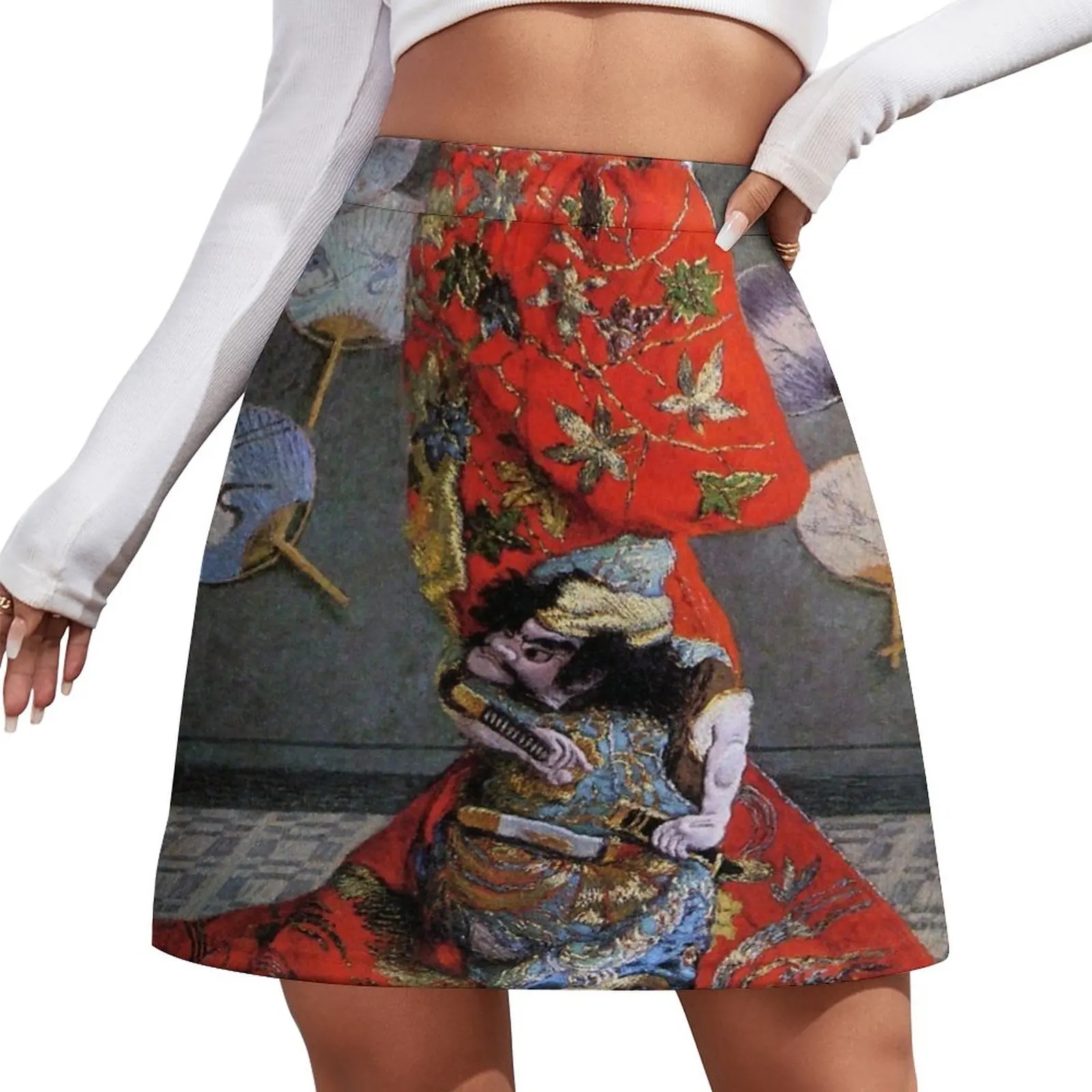 

Camille Monet In Japanese Costume-Claude Monet Mini Skirt kawaii skirt luxury women skirts