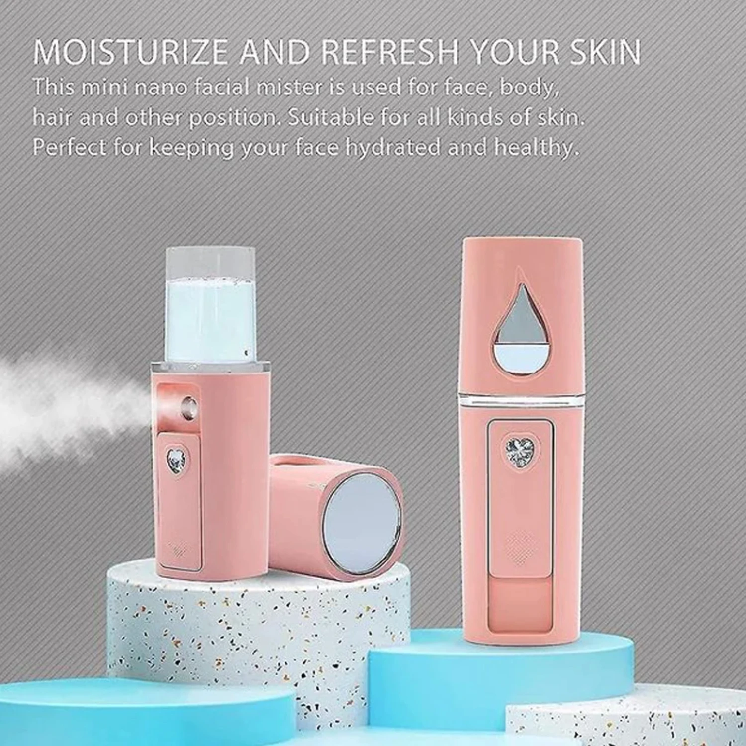 

Facial Mister Mini Portable Rechargeable Handy Face Humidifier Facial Sprayer Skin Care Machine Face Hydrating Daily Makeup