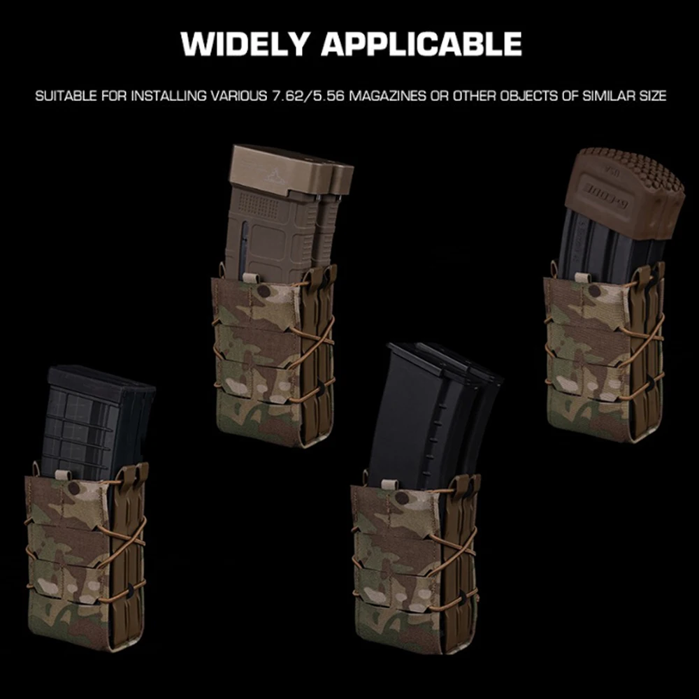 Bolsa doble cargador 5.56/7.62 MOLLE para chaleco táctico - imagen 3