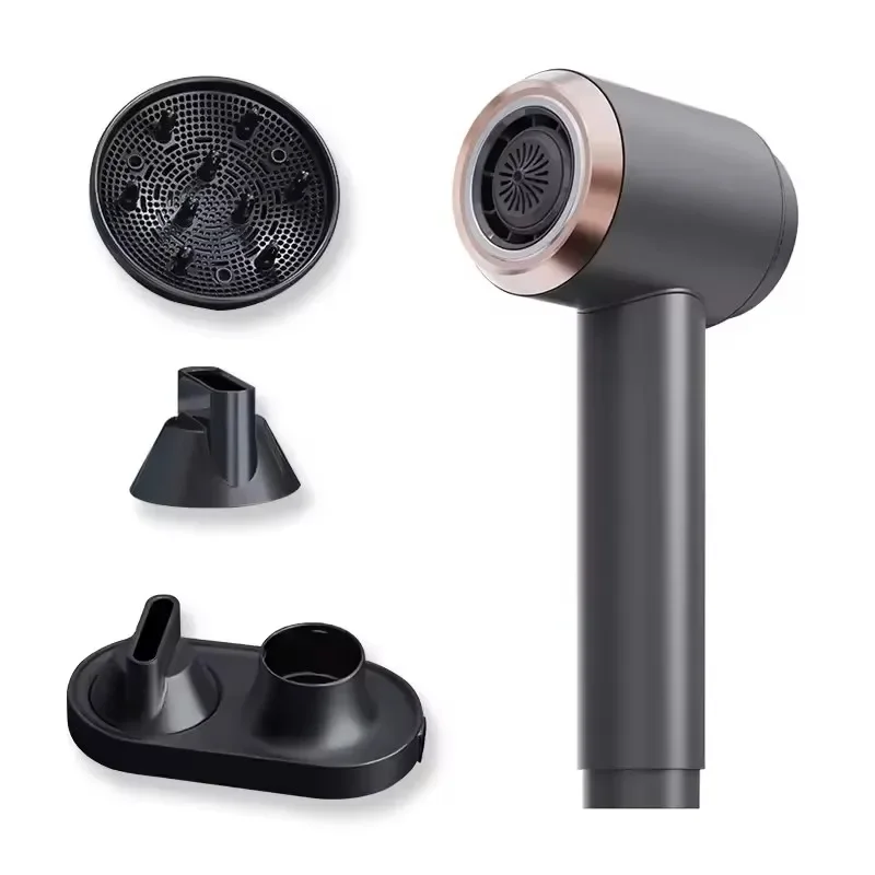 مجفف شعر لاسلكي احترافي للاستخدام المنزلي بطارية قابلة للشحن الأيونات السالبة مجفف شعر لاسلكي 300 واط مشط مجفف للنفخ المحمول