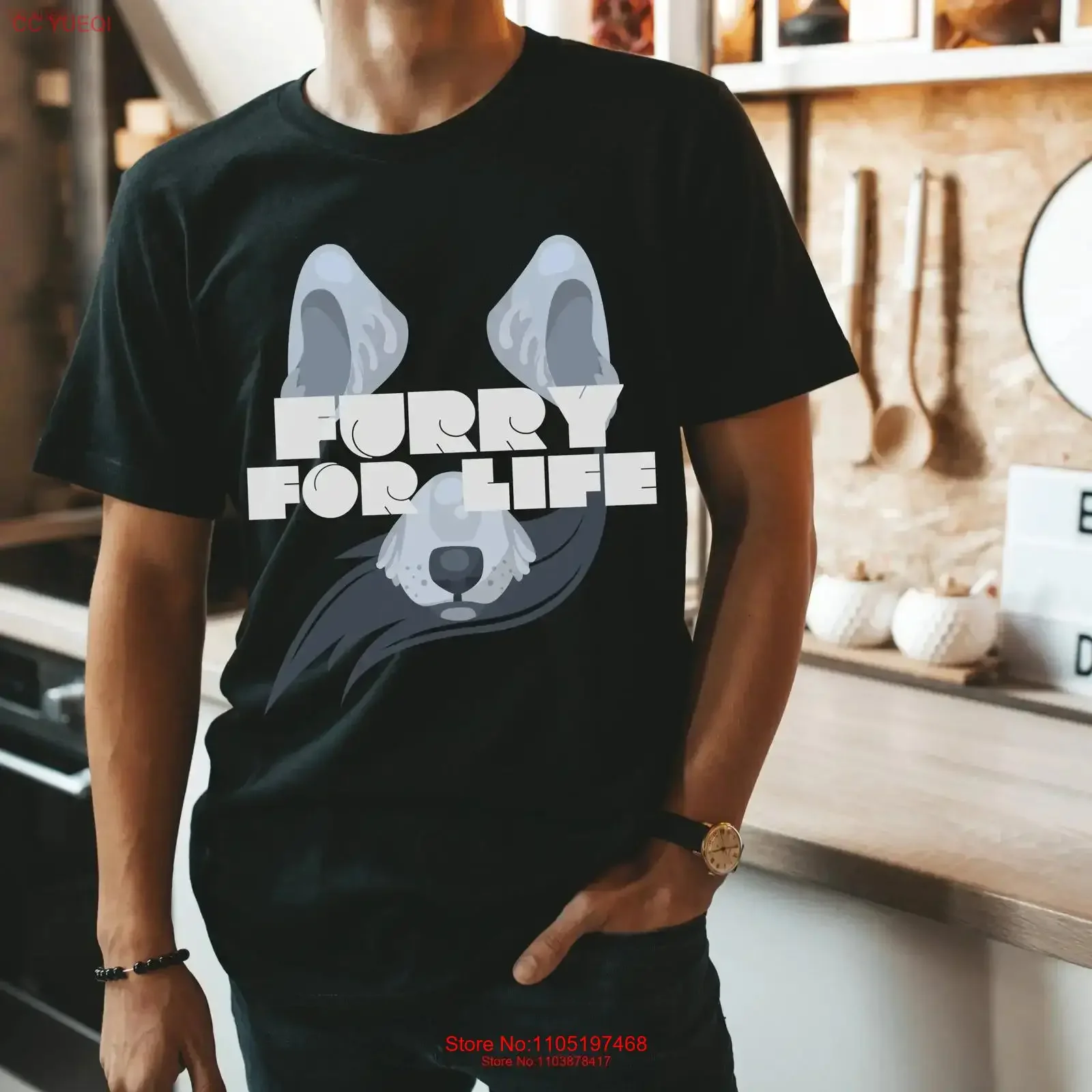 

Футболка Furry For Life Fandom Grey Wolf Convention Weekend Антроморфическая винтажная стираная мужская дышащая универсальная растянутая футболка