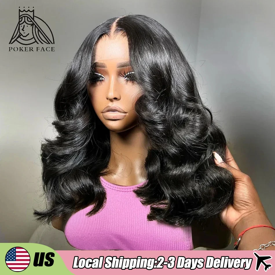 5X5 Glueless Ready To Wear And Go Pre plucked 250 Density Body Wave Short Bob Human Hair Wigs 13x4 13X6 Lace Frontal Closure Wig