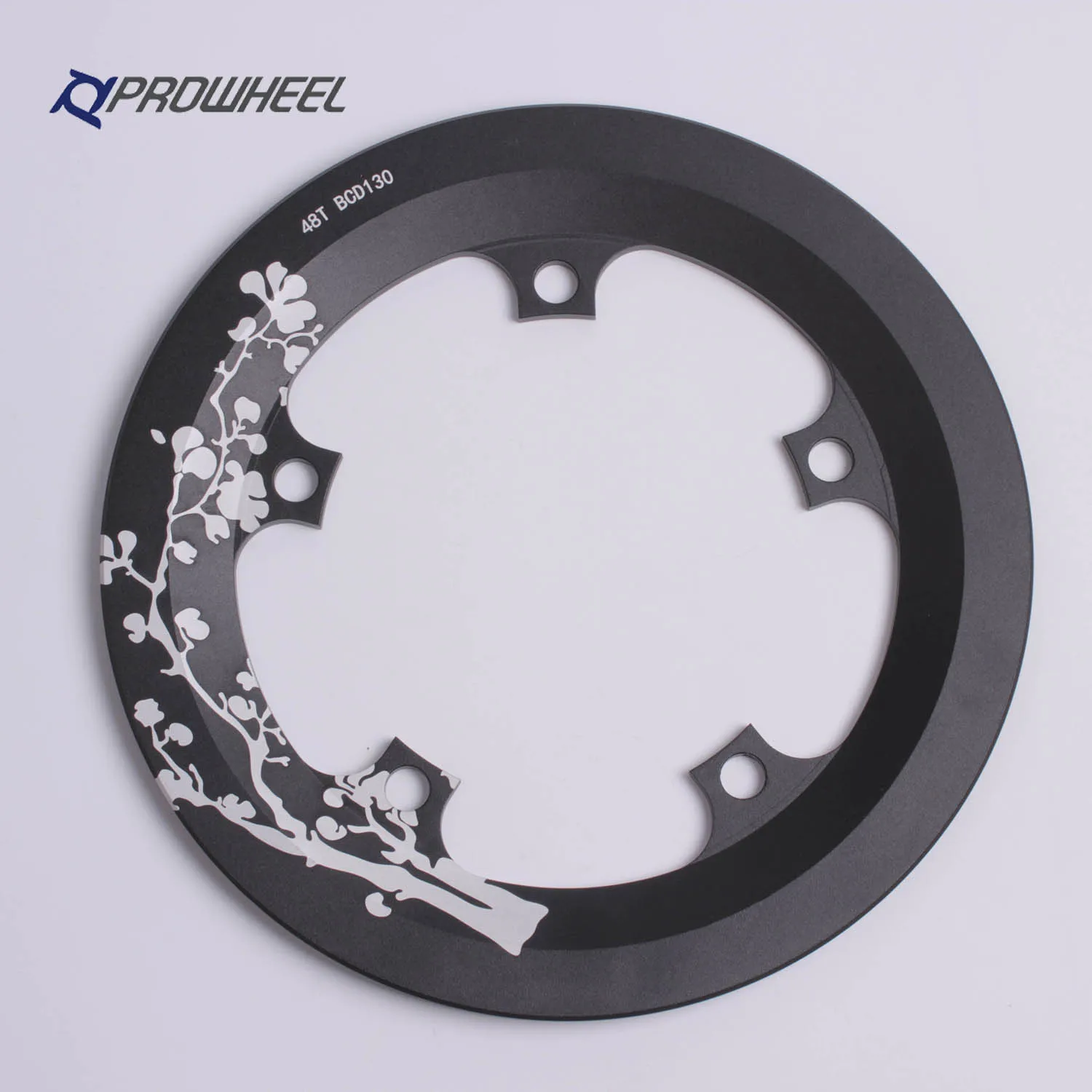 

Prowheel 130 BCD 6/7/8/9/10/11/12 Speed 42T 44T 46T 48T Alloy 6061 CNC ChainWheel and Replacement Chain Guard Bike Chainring