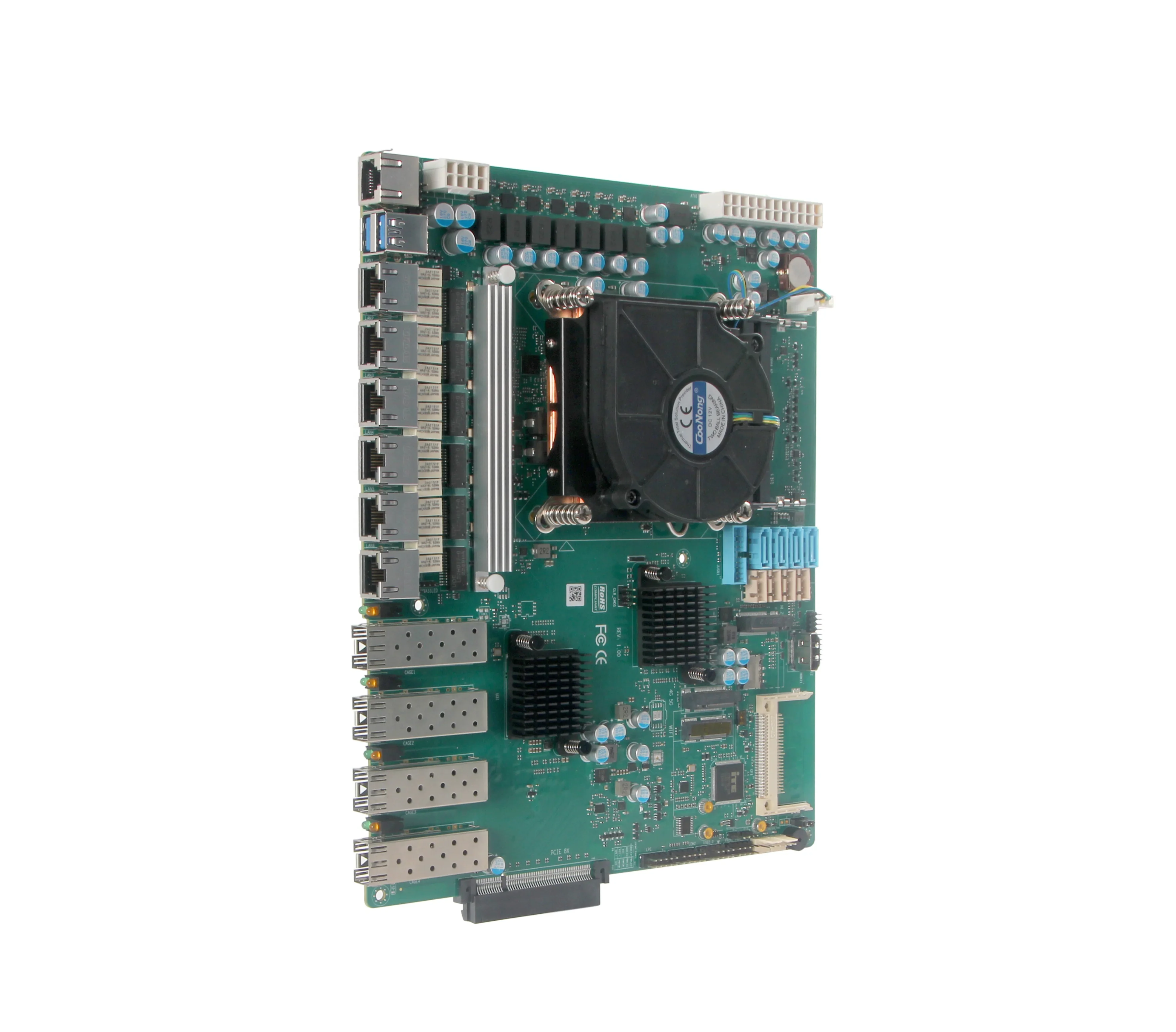 Материнская плата LGA1700 12/13 поколения 6LAN 4SFP PCIe 8X, серверная материнская плата для 1U, компьютерный сервер, брандмауэр, маршрутизатор