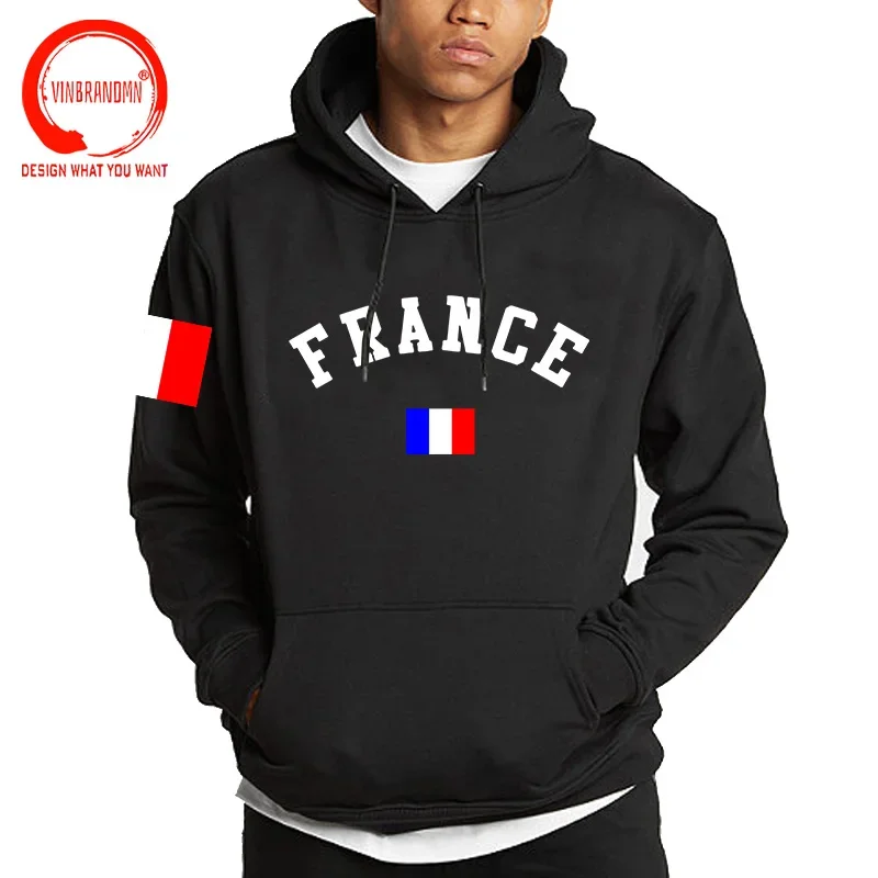 France Flag Sweatshirts & Hoodies French Western Urban Style Fashion Funny Hoodie Sweatshirt Hooded Fleece Kangaroo Pocket Hoody