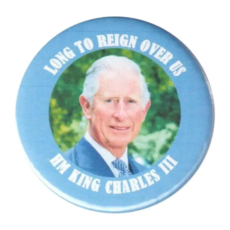 King Charles III Memorial Badge Portable King Charles III Keepsake King Charles III Commemorative Lapel Pin For Coat Shirt Hat