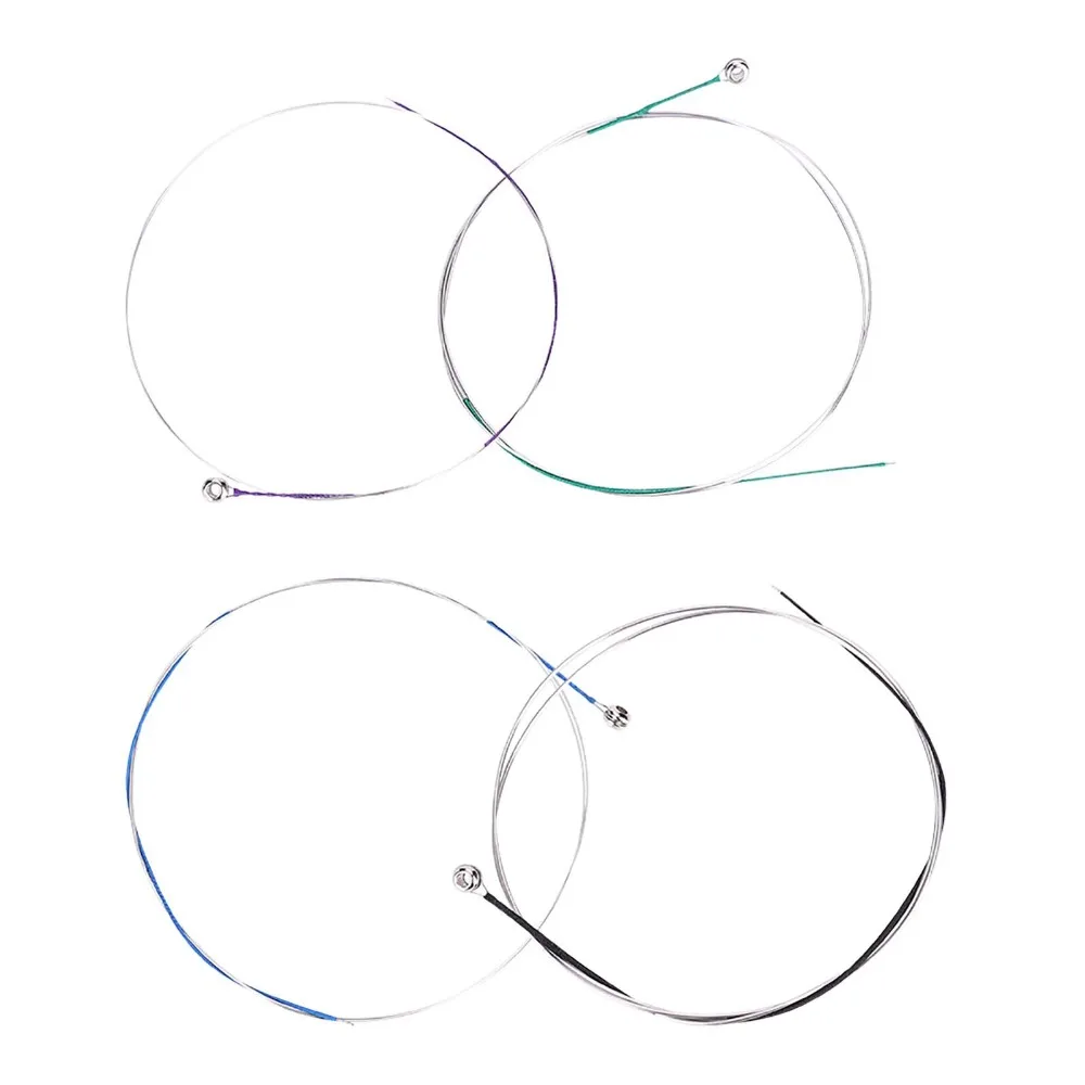 Durable 4/4 Size Violin String Set Steel Assorted Colors Violin Strings Steel Strings For Violin