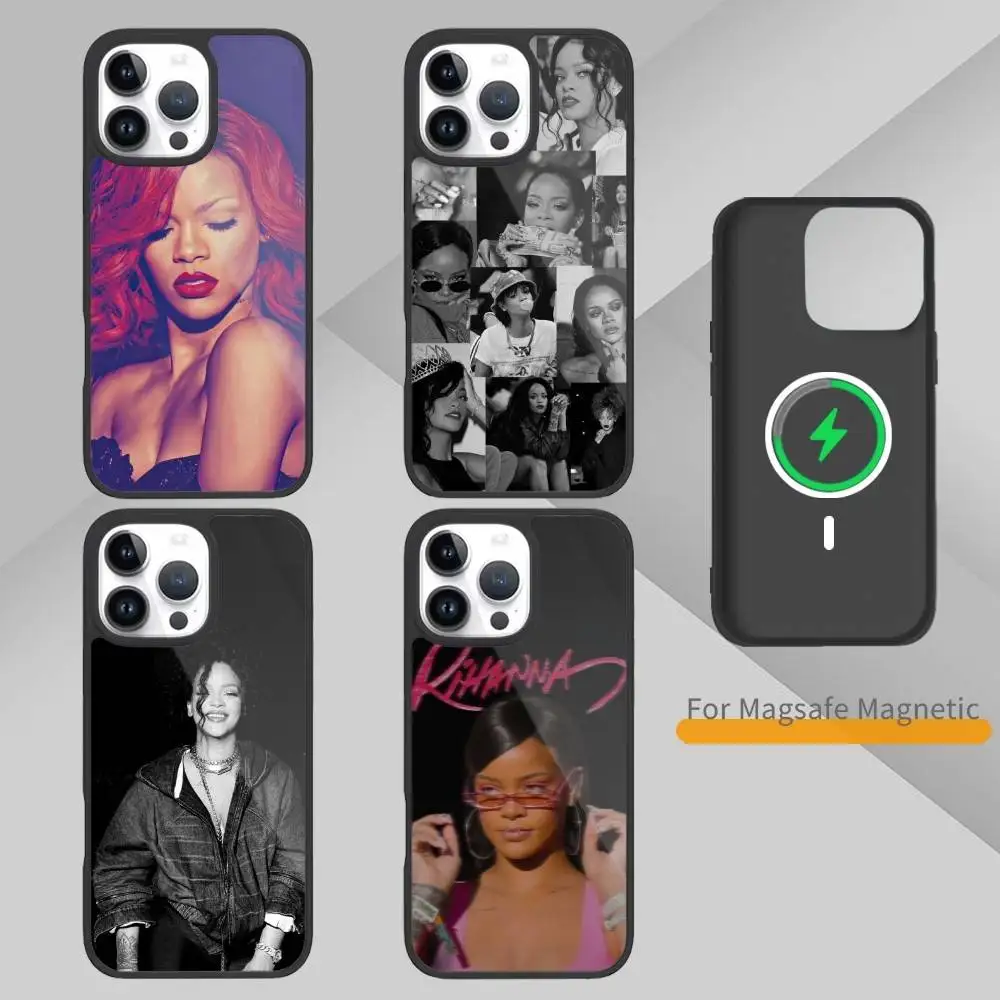 

Pop S-Singer R-Rihanna Phone Case For iPhone 17,16,15,14,13,Pro,Max,Plus,Magnetic For Magsafe Wireless Charging