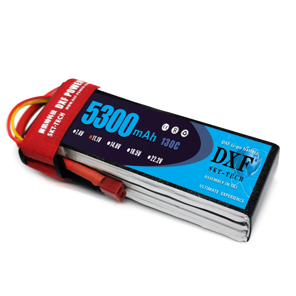 Литиевая батарея DXF 5300 мАч 130C 11,1 В 3S, модель корабля, навигационная Модель A-cell