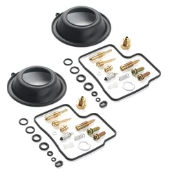 Motorcycle Carburetor Repair Kit Plunger Diaphragm 2 Sets For Honda VT700 VT750 Shadow VT700C VT750C