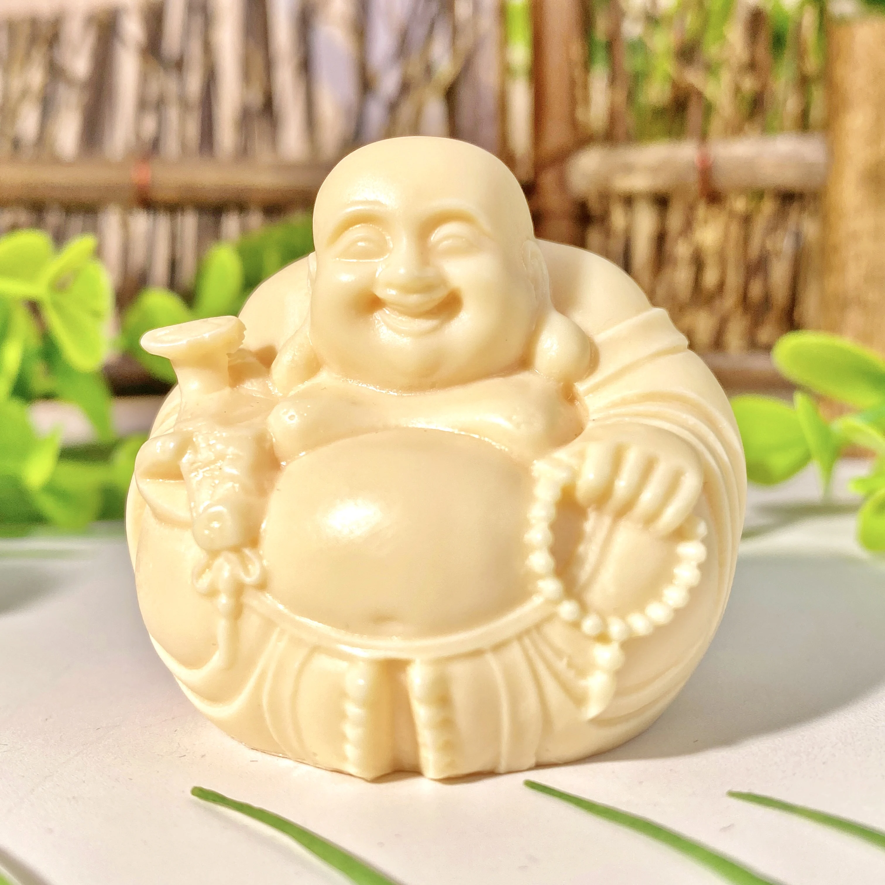 1PC High Quality Ivory Nut Buddha Carving Natural Crystal Carving,Tagua,Gemstone Jewelry,Glitter, Healing Crystal, Birthday Gift