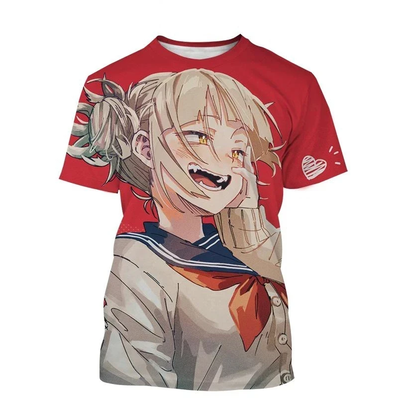 Anime Himiko Toga 3D Print T-Shirt Men Women Summer Fashion Short