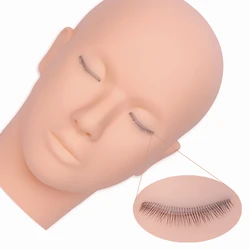 Cabeza de Maniquí de entrenamiento de silicona sin desmontaje integrado, 3 capas, práctica de pestañas, maquillaje de práctica, nuevo