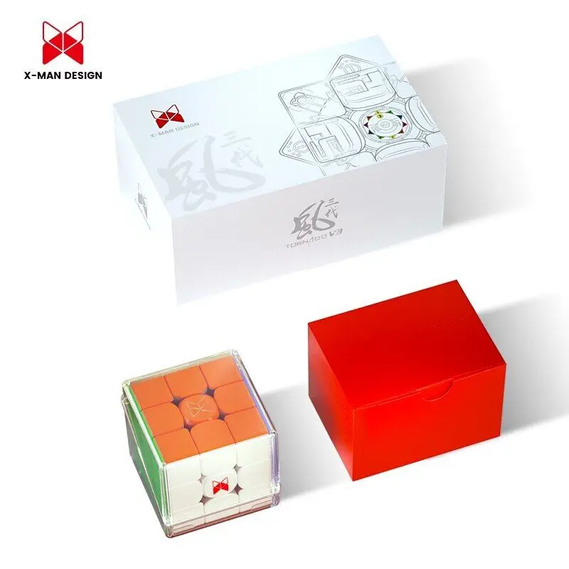 [Qiyi XMD Tornado V3 Series] Maglev 3x3 Speed Magnetic Cube - Dual Positioning Core Puzzle Toy per Cubers professionali