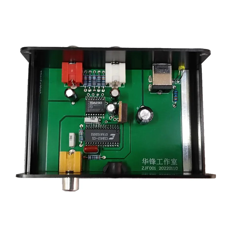 

TDA1543 NOS Refer To 47labs Decoding DAC Board Support Format WAV 16bit 44.1K DC 12V