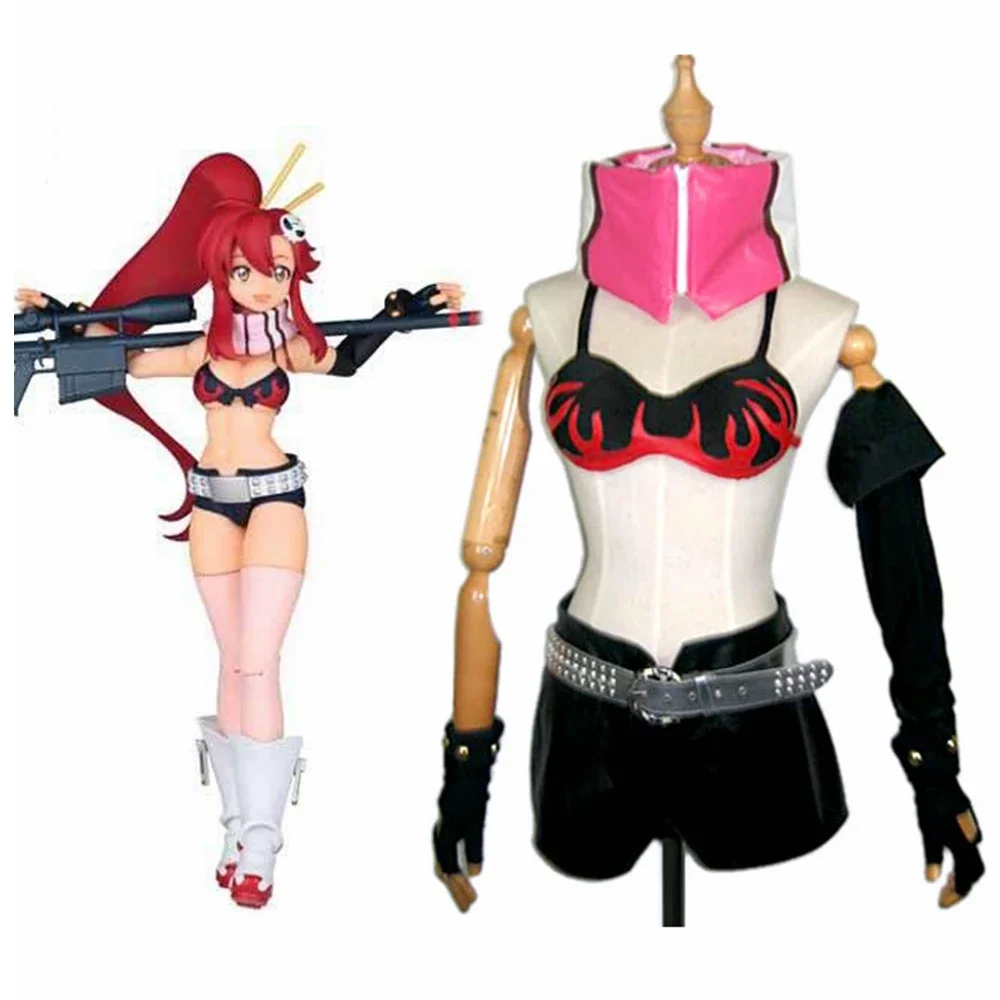Disfraz de cosplay unisex de Tengen Toppa Gurren-Lagann, personaje de anime, con los personajes Littner y Yoko. Traje de cosplay para Halloween, Navidad o como uniforme. Talla a medida.