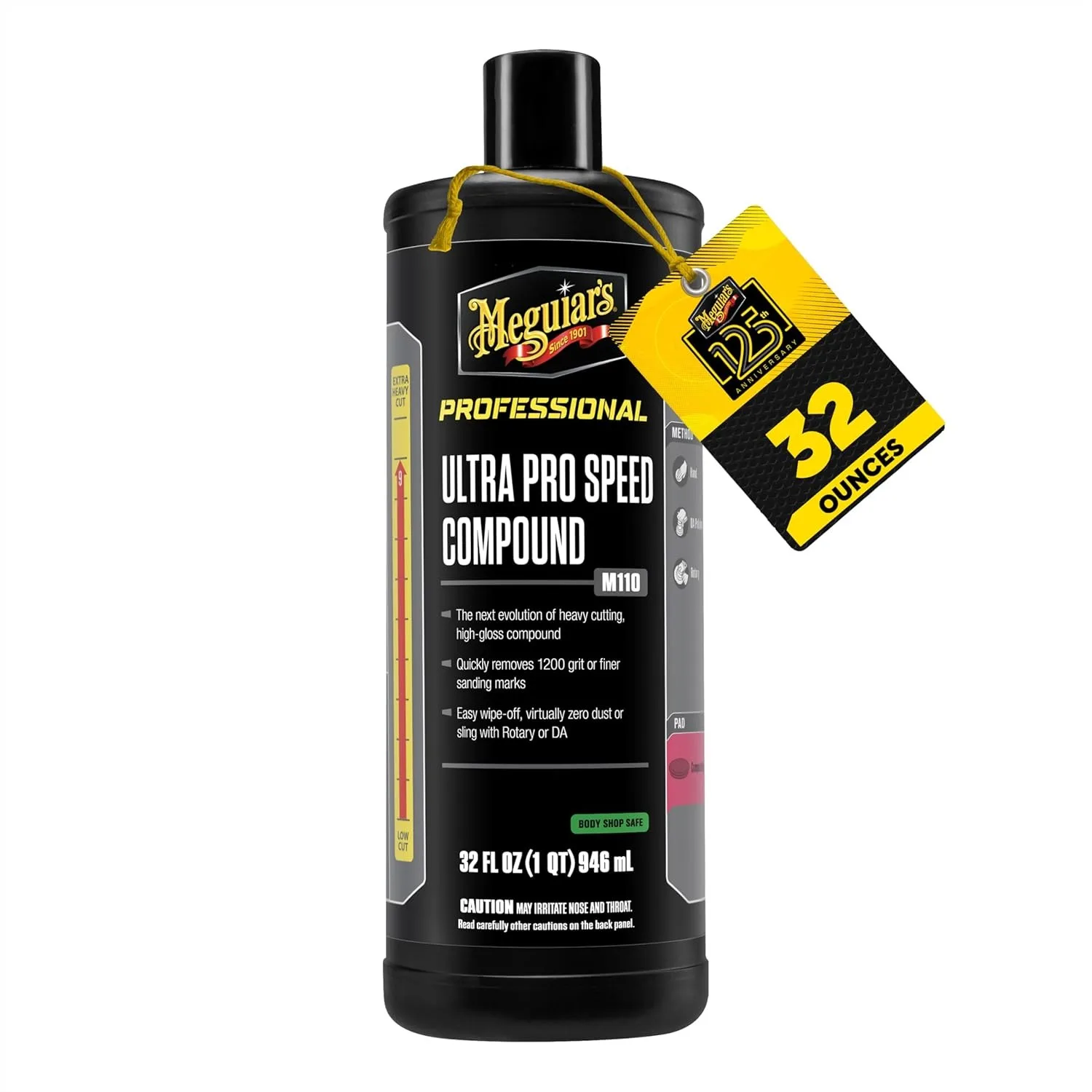 

Heavy Duty Compound for Scratch & Swirl Removal - Car Polish for DA Polisher, 32 oz