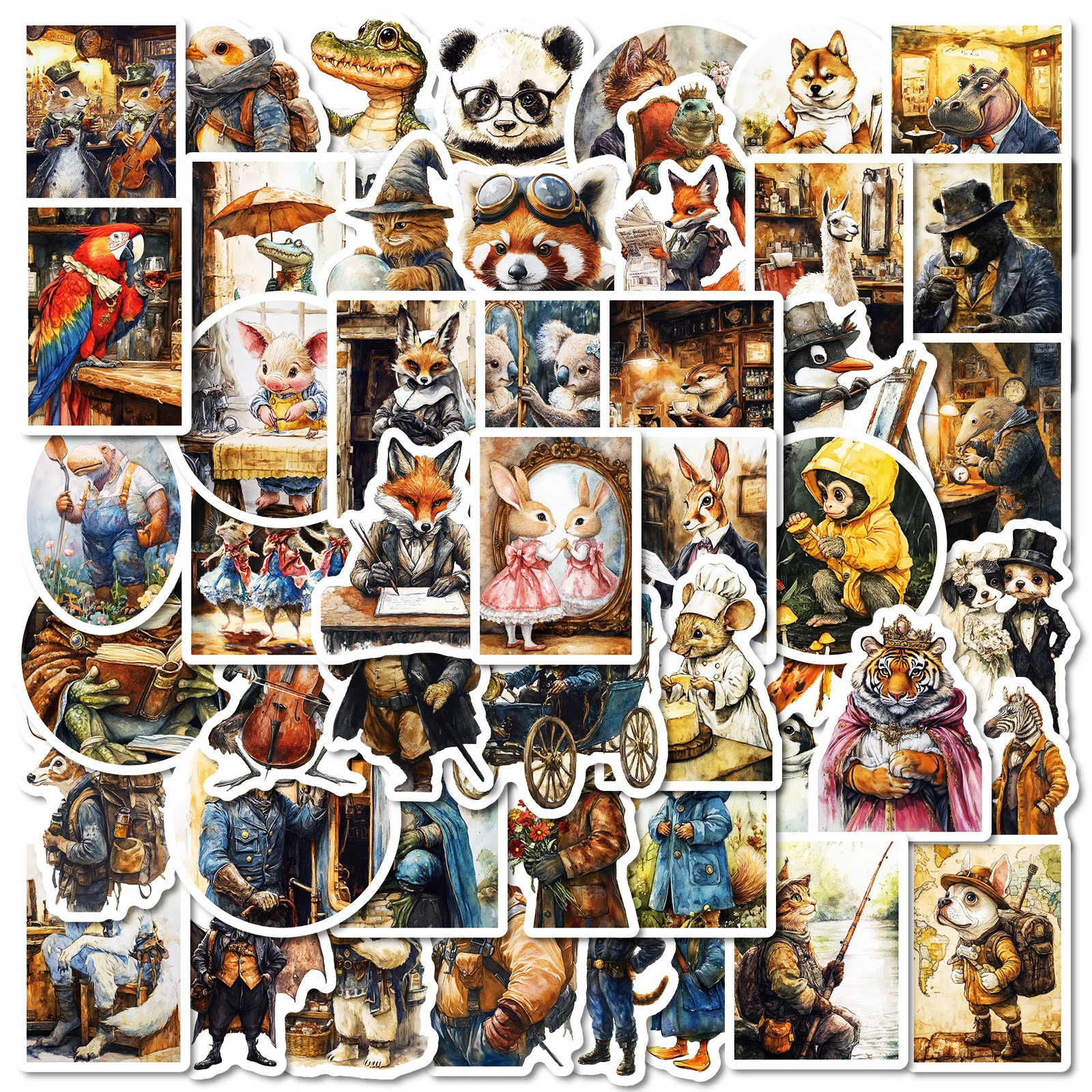 

10/50pcs Cute Funny Forest Fairy Tales Animal Stickers Aesthetic Laptop Phone Bottle Luggage Waterproof Graffiti Vinyl Sticker