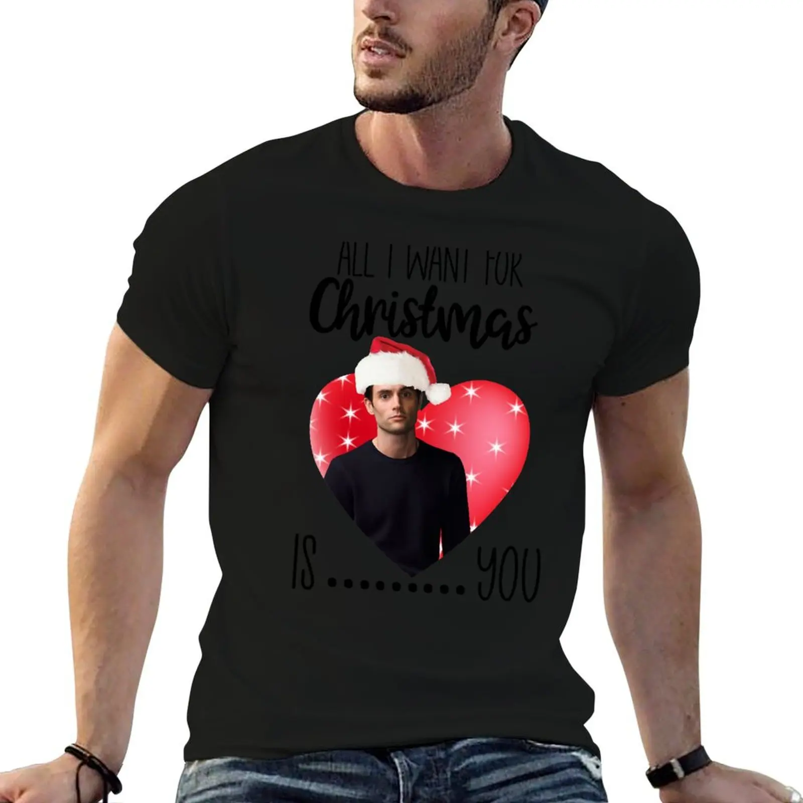 

Funny Christmas Xmas you glass box Joe Goldberg Netflix you series fan penn badgley T-Shirt t shirts for man slim fit T-Shirt