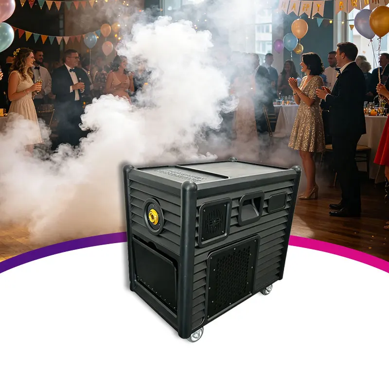 3500W Outdoor Waterproof Metal Dual-Mode Fog Machine DMX512 3CH Control AC 110-220V US Plug Wedding Stage Effects