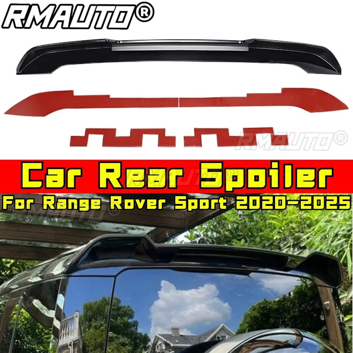 

For Range Rover Sport 2020-2025 Body Kit Car Rear Spoiler Wing Trunk Spoiler Trunk Wing Roof Spoiler Roof Wing Car Accessories
