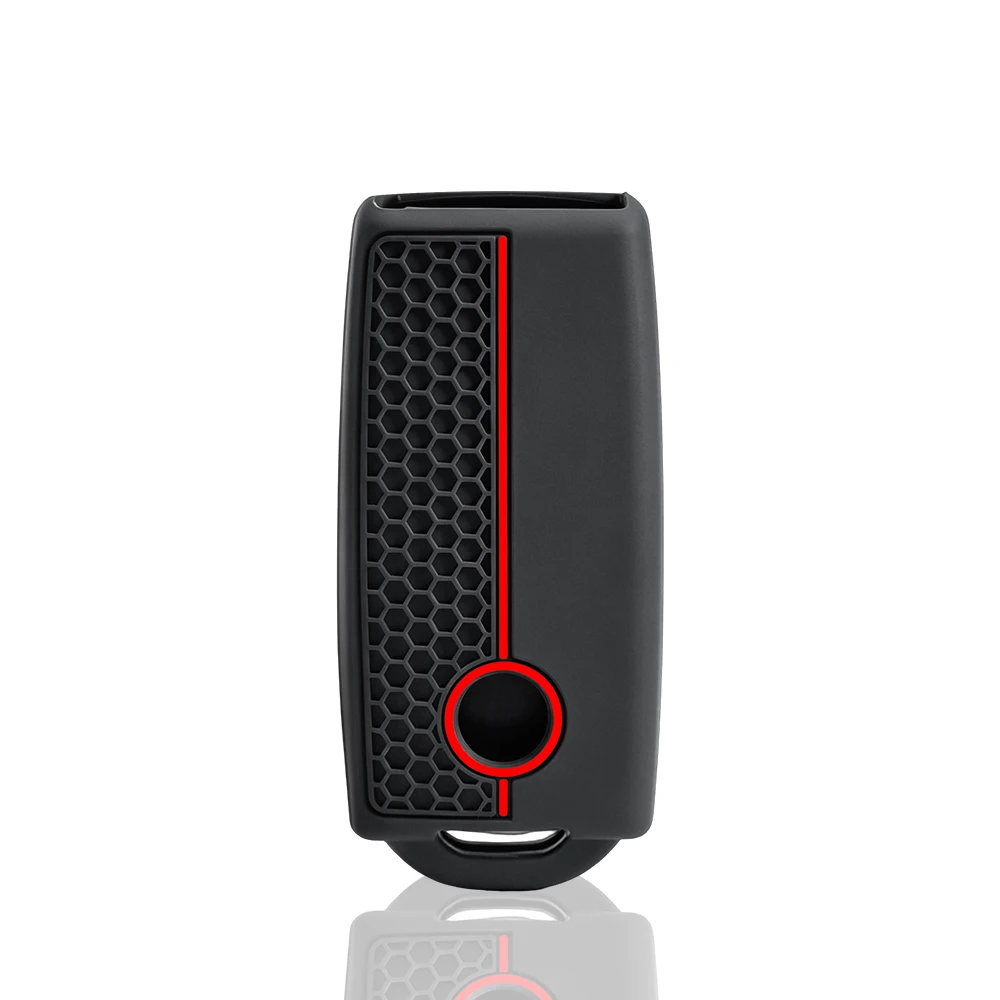 3 Button Remote Silicone Key Case Holder Fobs for Volkswagen VW MLB Magotan B8 Passat Touareg 2017- 2021 Keyless Wallet Jacket view 4
