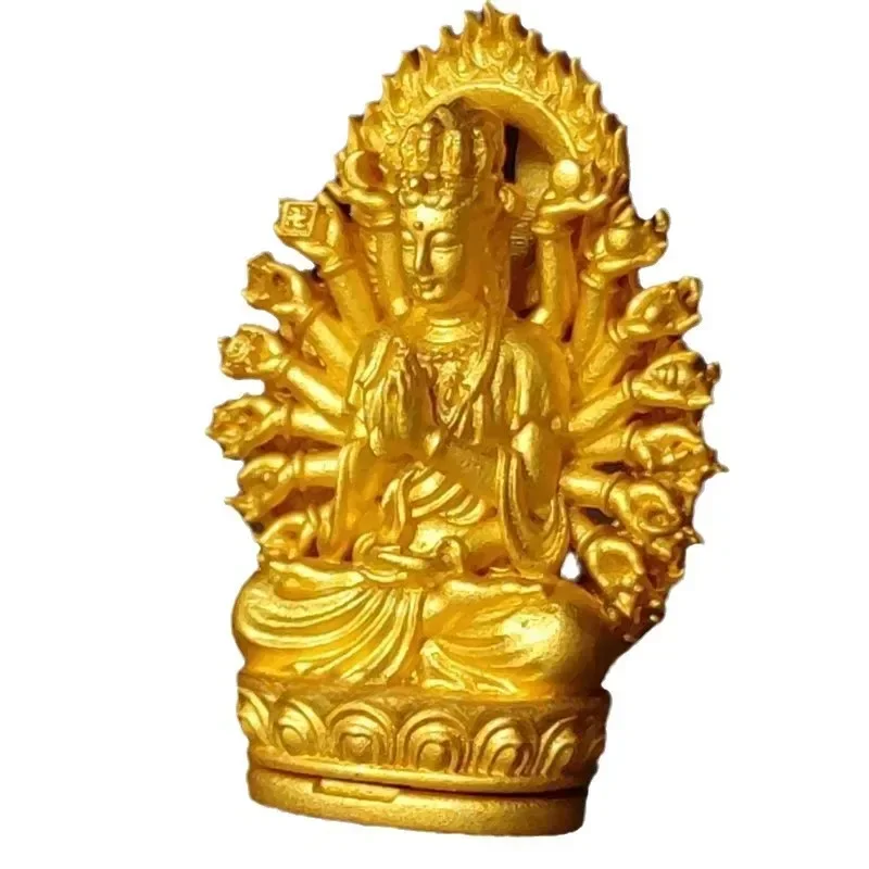 2025 Thousand-Handed Guanyin Zodiac Rat Pendant - Niche High-Grade Animal Year Gift Necklace