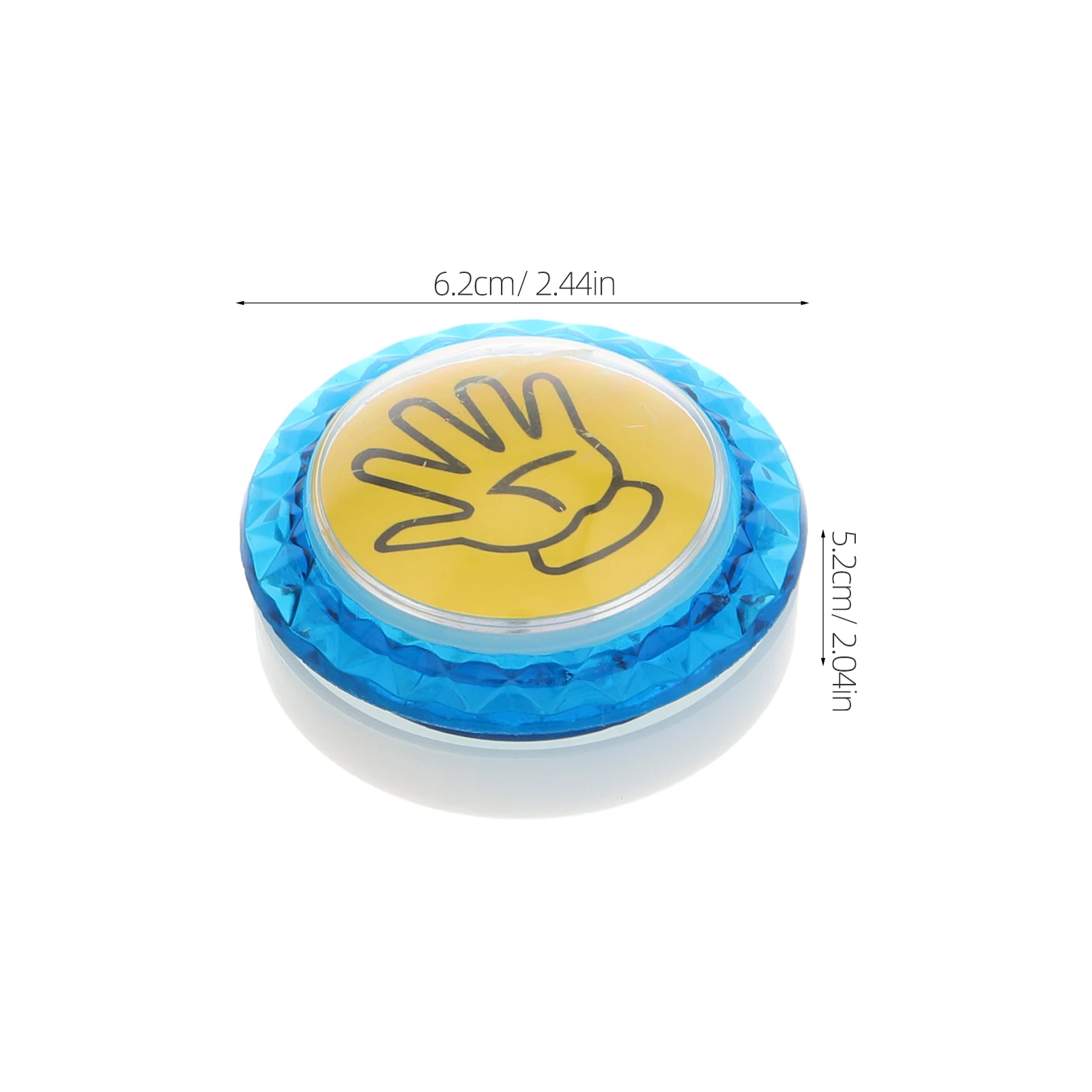 

2pcs Game Console Accessories Illuminated Palm Buttons for Music Games LED Dome Switches Buzzers Plastic Dance Gaming