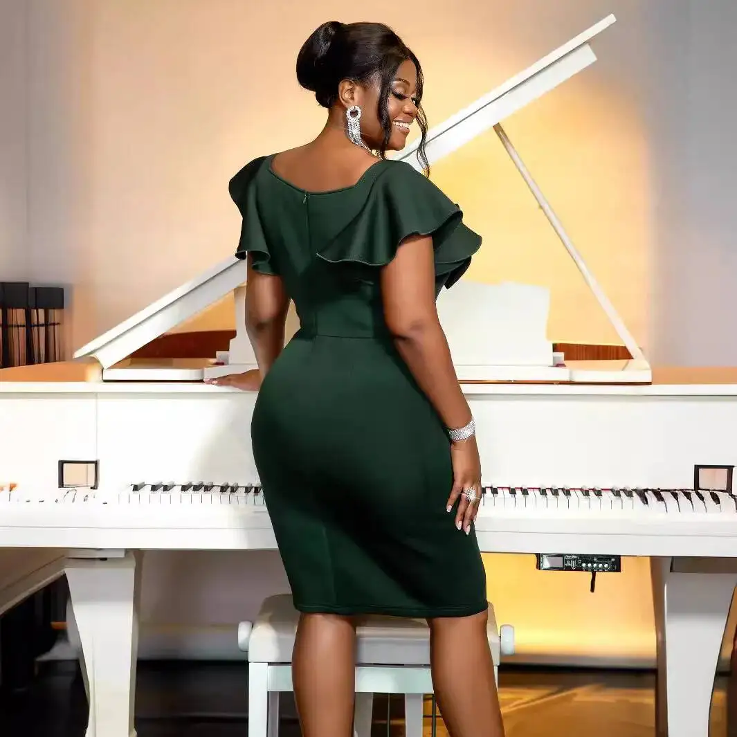 

Элегантное платье Square Am040312 с воротником и бусинами, для банкетов, выступлений, выпускных вечеров, легкое, женское, повседневное, в стиле Y2K