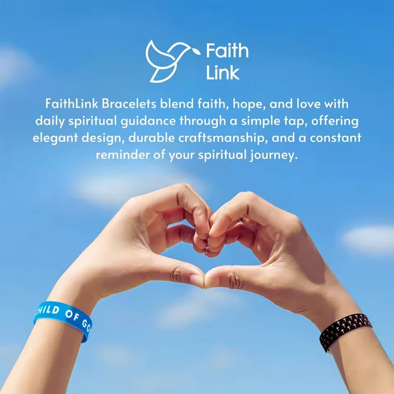 1Pc Daily Bible Verse Bracelets Wearable Bible Verse NFC Bracelet for Women Men Christian Daily Bible Verse Bracelet Jewelry