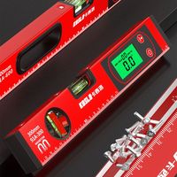 LED Display Digital Protractor 0-90° Range High Precision Angle Finder Magnetic Base Anti Slip Angle Gauge Leveling Tools