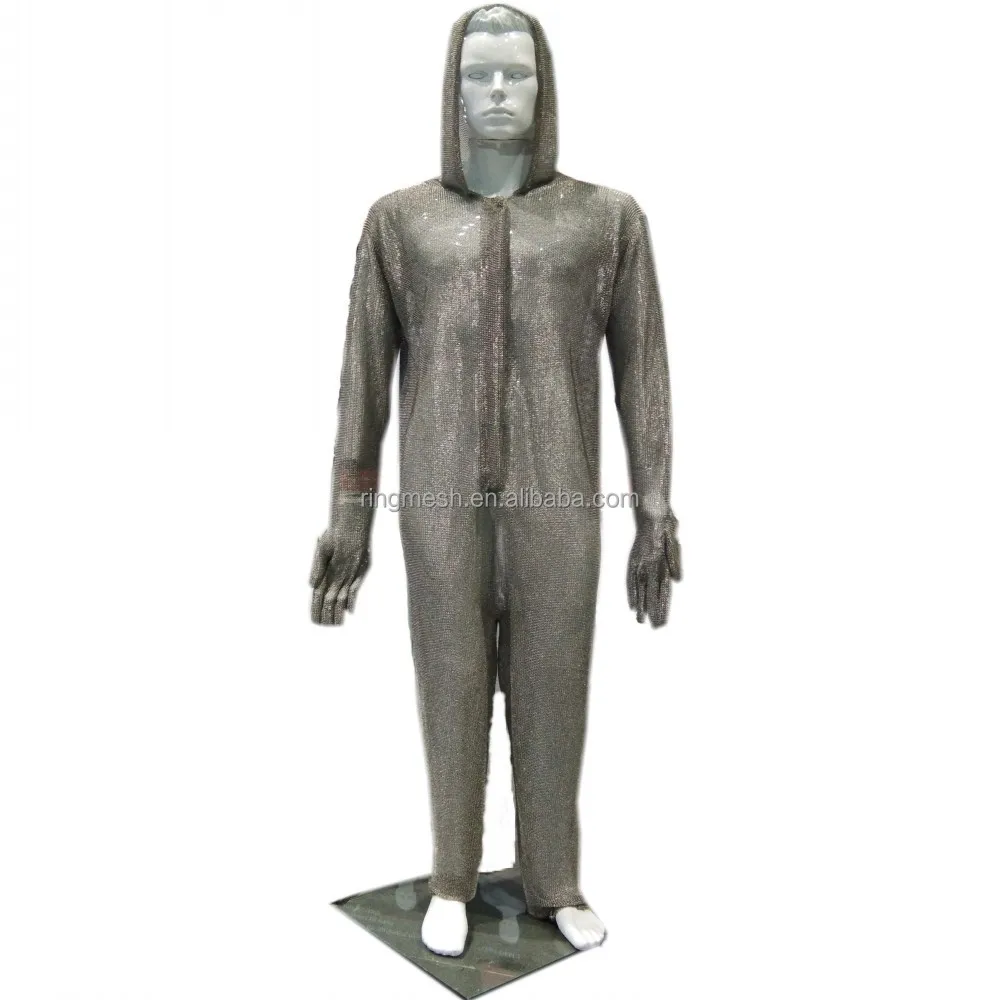 OEM حجم الفولاذ المقاوم للصدأ سلسلة البريد طعنة وبدلة ملابس مقاومة للقطع