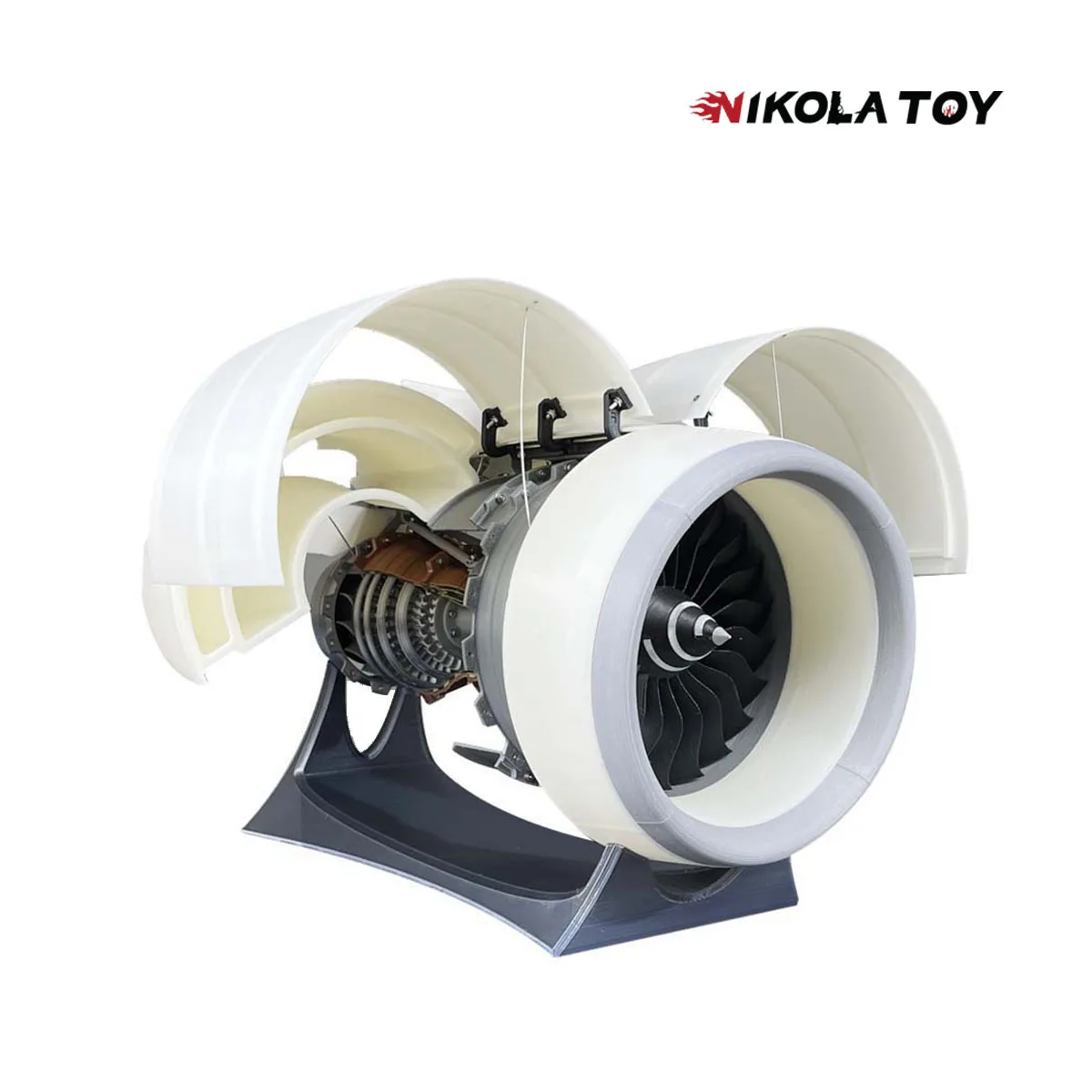NIKOLATOY Large 65cm Rolls Royce Turbofan Engine Model Aircraft Engine - Finished Product