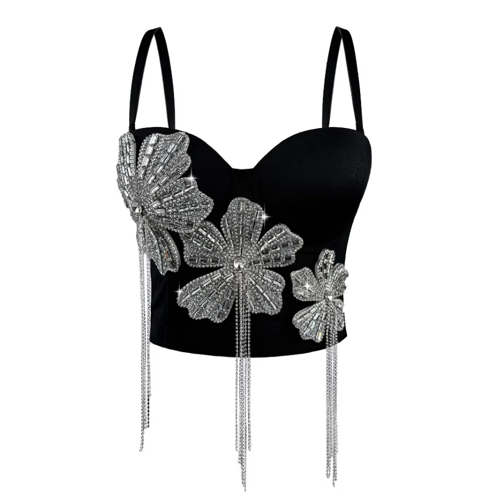 Y2k Tops Tank Top Women Clothing Sexy Clothes Tees Party Club Hotsweet Stage Performance Costume Dance Wear Corset Sling