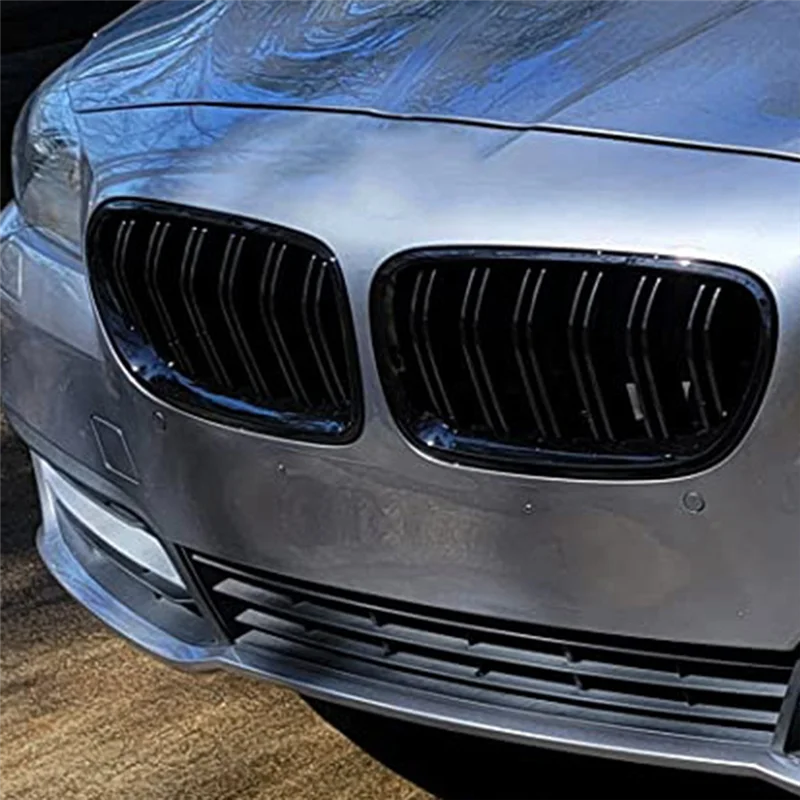 

Superior-Car Dual Slats Grille For BMW 5' F10 F11 F18 520D 530D 540I 2010-2017 Thickened Upgraded Version