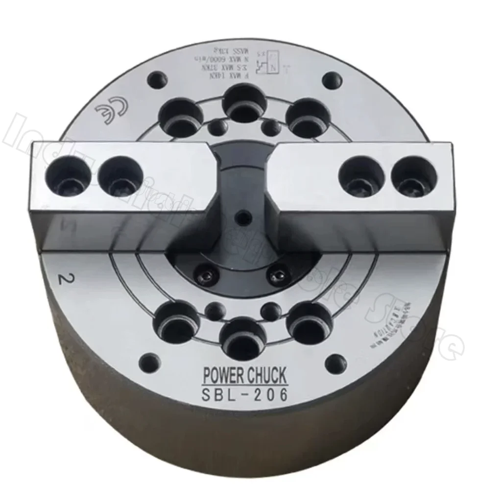 High Quality 6 Inch 168mm Oil Hollow Hydraulic Chuck A5 Large Through Hole with 2/3/4 Jaws for Lathe Boring Cutting