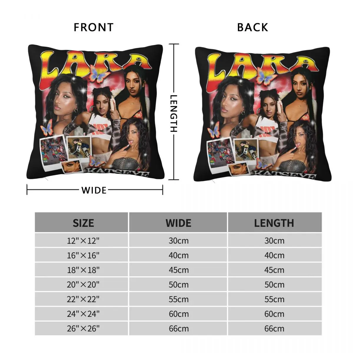 Lara Katseye Gnarly رمي غطاء وسادة البوليستر وسادة الزخرفية الناعمة هي ألبوم قوي أغطية الوسائد المضحكة #6