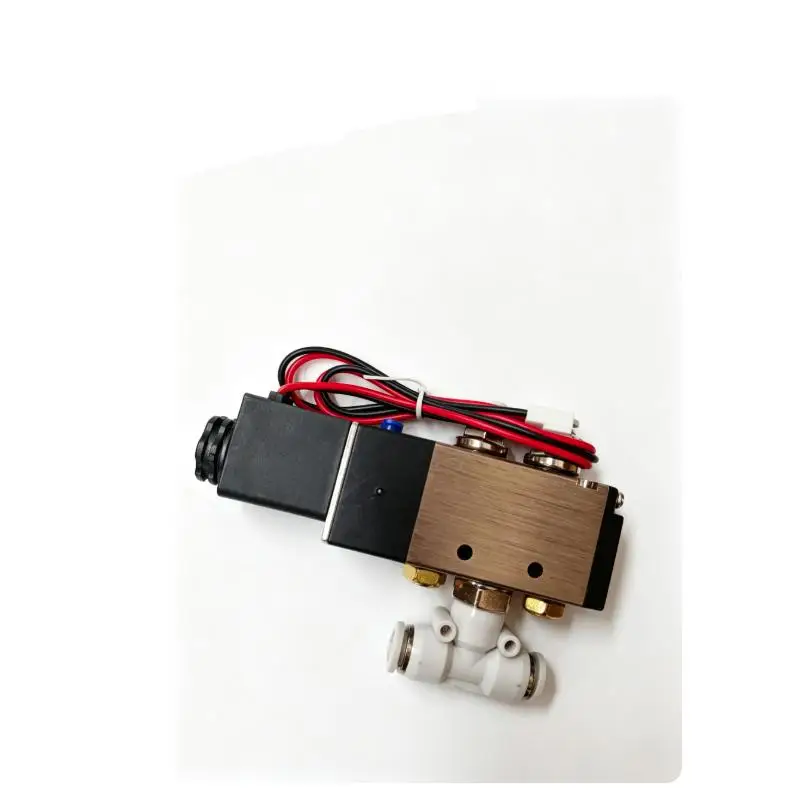 صمام لولبي Computer Embroidery Machine Accessories Solenoid Valve 4V210-08 Connector With Muffler DC24V الهواء المضغوط — تفصيل 1